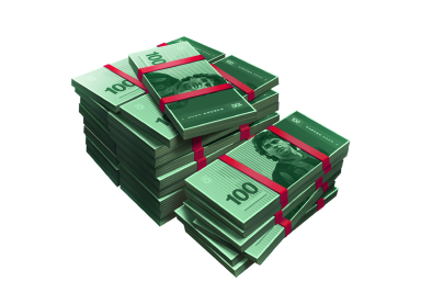 1000 coins to money